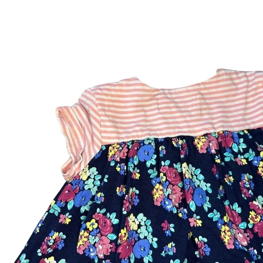 Adventure Wear by Copper Key Girls 2T Multicolor Floral Short Sleeve Dress
